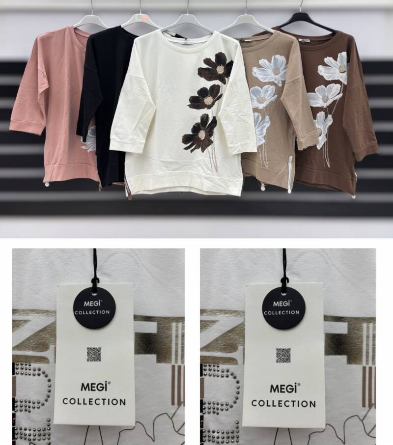 Bluzki damskie Roz S-XL, Mix Kolor .Paczka 12 szt 1